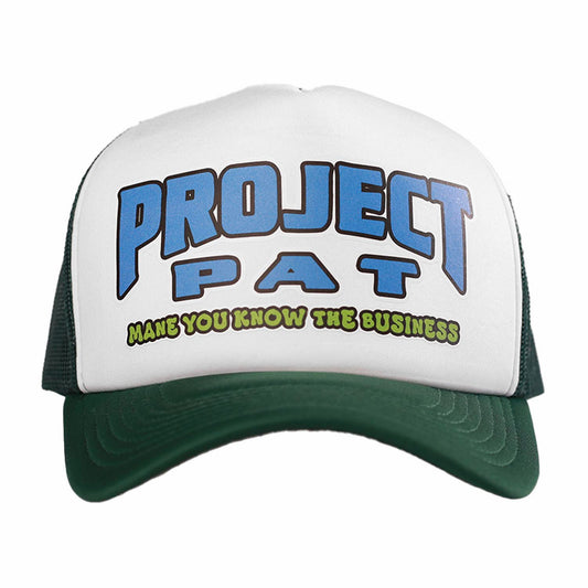Mane You Know The Business "Trucker" White/Green