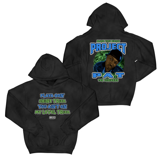 Mane You Know The Business "Vintage Black" Hoodie.,